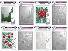 Creative Expressions 3D 5"X7" EMBOSSING FOLDER + Companion Coloring Stencils Set