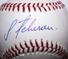 JULIO TEHERAN SIGNED RAWLINGS MLB BASEBALL LOS ANGELES ANGELS ATLANTA BRAVES COA