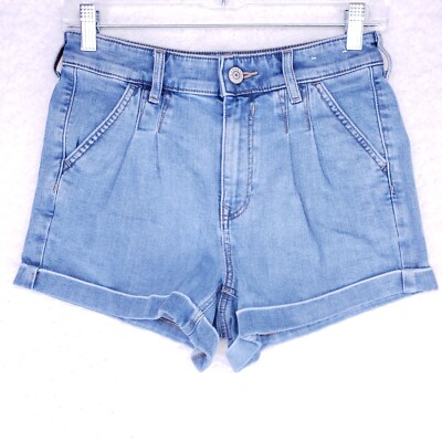 EXPRESS Original Shortie Shorts Womens Size 2 High Rise Denim Jeans Casual Pants