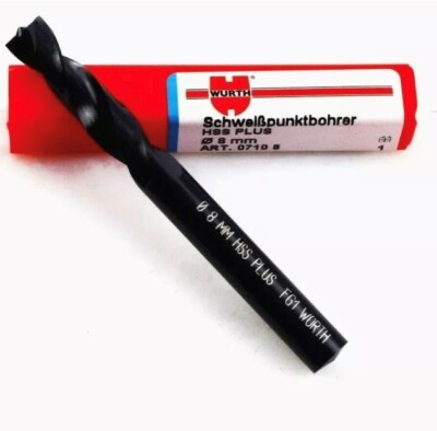 10 x Würth 8 mm HSS PUNKTSCHWEIß Bohrer - 78 mm