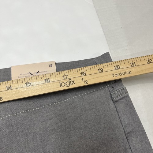 NYDJ Jeans Womens 18 Pull On Wide Leg Grey Denim High Waist Stretch Denim Casual - Picture 8 of 10