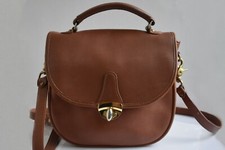 Vintage By Otis Cowhide Leather Crossbody Bag Shoulder Brown Made in USA