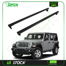 For Jeep Wrangler 11-2021 Aluminum Roof Rack Cross Bar Top Luggage Baggage Cargo