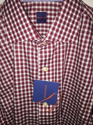 NWT! Mercer Blue Mens Dress Shirt Size 