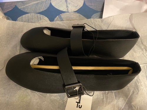 Schwarze Mary Jane Damen-Ballerina Größe 5 von Tu neu mit Etikett