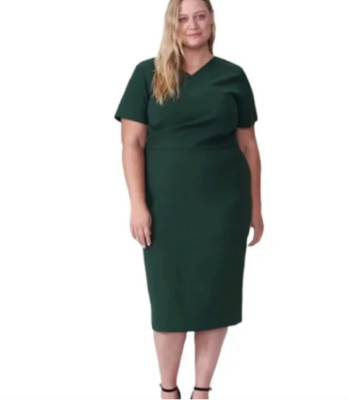 NWOT Universal Standard Mary Short Sleeve Dress Forest Green 4XS/0-2 RV  $150 | eBay