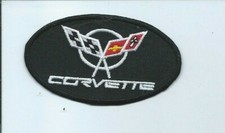 NEW 2 1/8 X 3 5/8 INCH CORVETTE IRON ON PATCH FREE SHIPPING
