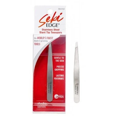 Seki Edge - Stainless Steel Slant Tip Tweezers SS-513 , Made in Japan