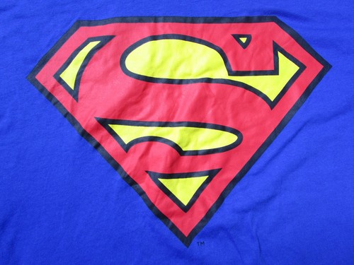 Briefly Stated T Shirt Mens Large Superman Graphic Blue Short Sleeve DC Comics - Picture 3 of 12
