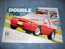 1986 Mustang Notch Drag Car Article Double Take Procharger F2 Windsor