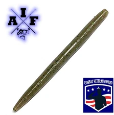 10ct 5" or 4" green pumpkin magic Gary Yamamoto Senko Style Worm Stick Bait.