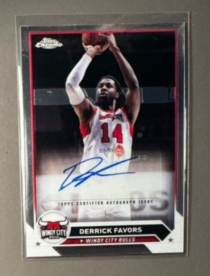 2023-24 Topps G-League Base Auto #AC-DF Derrick Favors Windy City