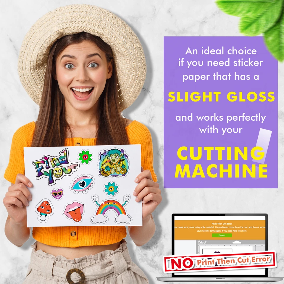 Lot 20-300 Koala Photo Sticker Paper Semi-gloss White for Inkjet & Laser Printer - Image 2 of 4