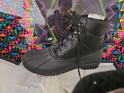 Nautica Nam-ARNO Black Lace Up Boots Men