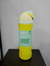 Owala FreeSip Stainless Steel Water Bottle / 24oz / Color: Lemon Limeade