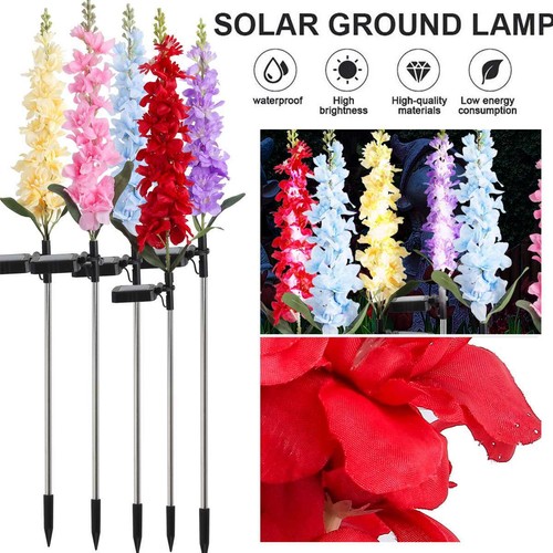 2Pcs Solar Power Flower Garden Landscape Fairy Lamp Yard Path LED Light Outdoor - Picture 7 of 14
