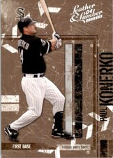 2004 Donruss Leather & Lumber Silver Paul Konerko /100 Chicago White Sox #38