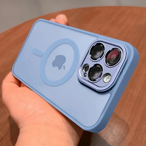 High Quality Translucent Magnetic Case For iPhone 16 15 14 13 12 11 Pro Max Plus - Photo 8 sur 24