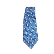 Vineyard Vines Boys Neck Tie Snowflakes Blue Christmas Holiday Silk USA Made