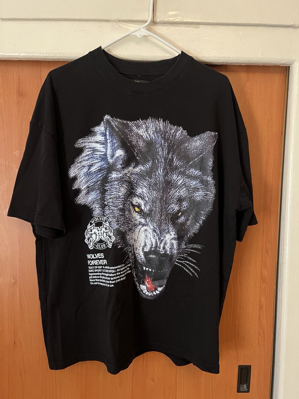 Darc Sport Wolves Men's T-Shirt Double Sided Size 2XL #’d 21/1000 - Garnett