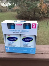 Cetaphil Gentle Skin Cleanser, Dry to Normal Sensitive Skin, 20 fl oz, 2-count