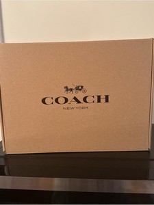 Coach Kraft Brown Shoe Box with Logo Labels