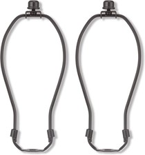 8 Inch Bronze Lamp Shade Harp Holder for Table and Floor Lamps, 2 Set Detachable