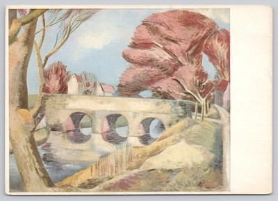 Postcard Art the Bridge by Paul Nash 74Y