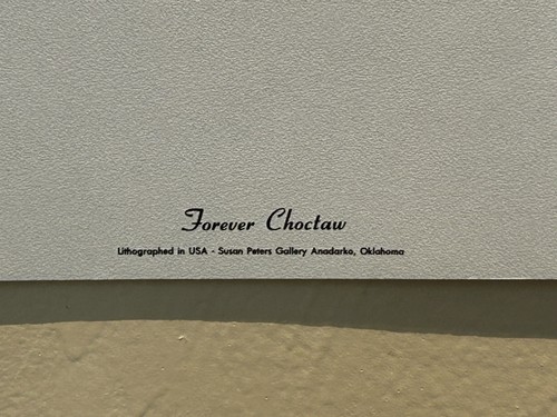 Gary White Deer Forever Choctaw Signed Lithograph 770/1000 Native Art 25x18.5 - Picture 7 of 12