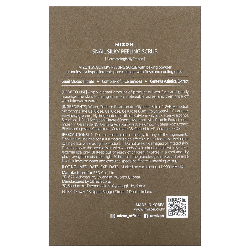 Snail Silky, Peeling Scrub, Fragrance Free, 40 Packets, 7.0 oz (5 g) each - Image 2 of 3