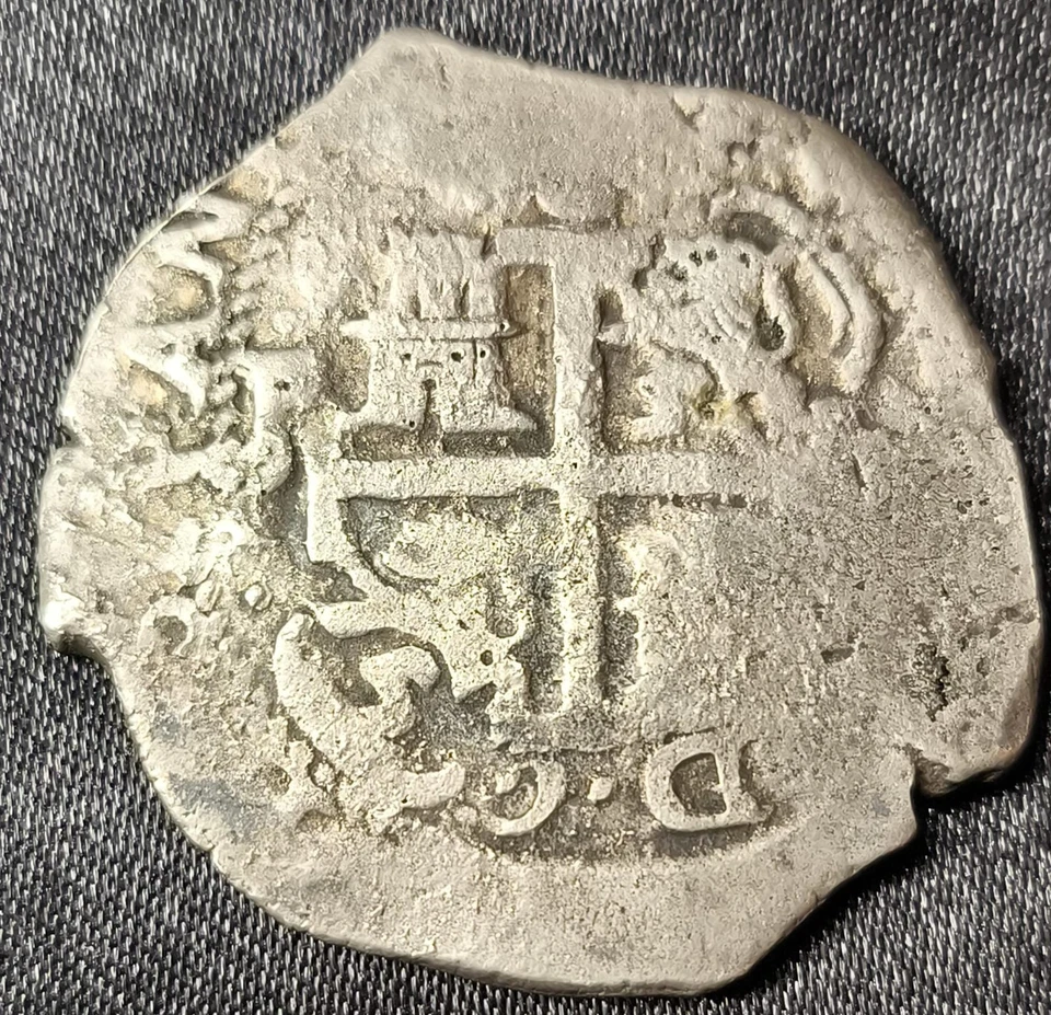 - BOLIVIA - POTOSÍ - 8 REALES 1688 - Cob - Assayer VR - Charles II - Clear date - Image 2 of 2