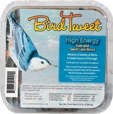 Pine Tree Farms Bird Tweet High Energy Suet Cake Seed Blend 9.5oz 1000