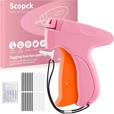 Stitch Gun Tagging Gun w/ 2000 Fasteners Pink/Orange