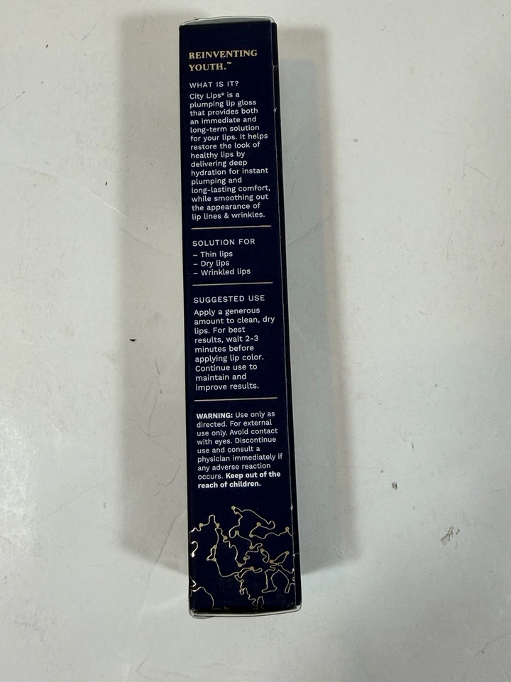 Brillo de labios City Beauty City Lips rellenante - transparente - 0,16 oz 4,9 ml nuevo en caja sellada Foto 4 de 4