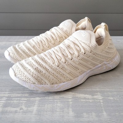 APL Techloom Wave Sneakers Parchment White Marble Womens 8 / 8.5 Slip On VGUC