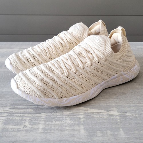 APL Techloom Wave Sneakers Parchment White Marble Womens 8 / 8.5 Slip On VGUC