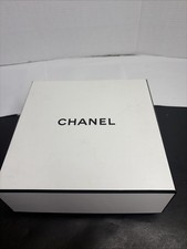 Authentic CHANEL Square Empty Gift Box Container 8.5"x8.5"x4