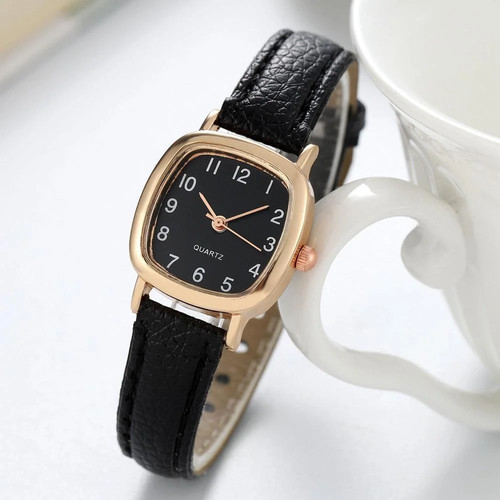 Kegllect Square Women Simple Small Dial Student Watches Vintage Belt Quartz - Picture 22 of 28