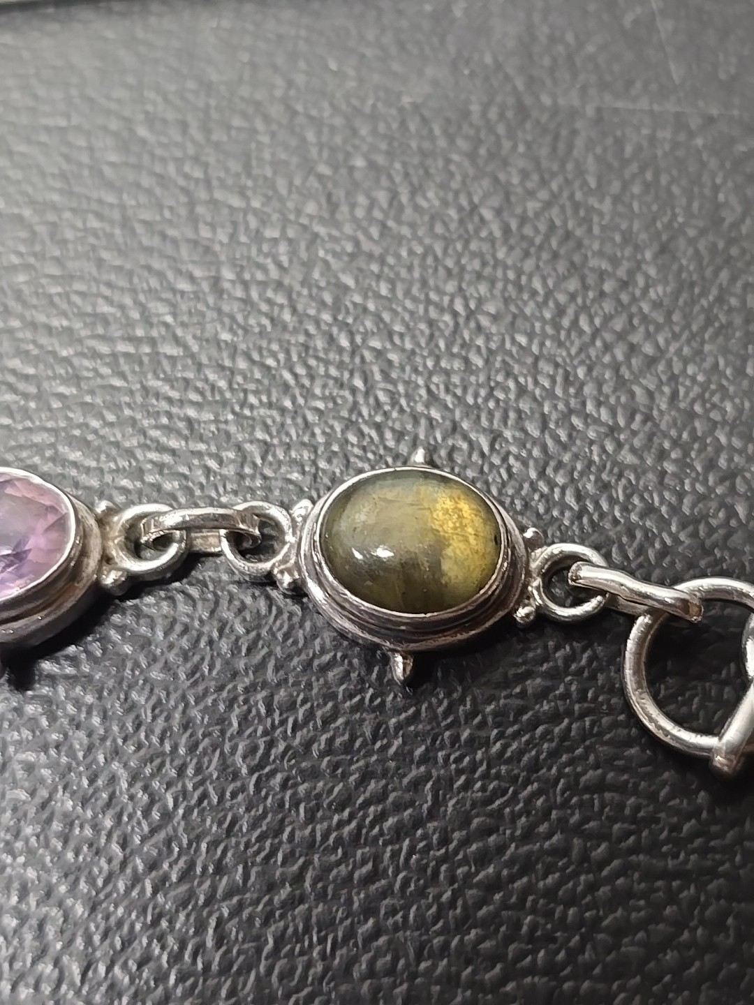 Sterling Silver Multiple Gemstone Bracelet Toogel… - image 7