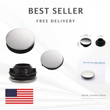 Elegant Brushed Stainless Steel Faucet Hole Cover - Rustproof Easy to Install