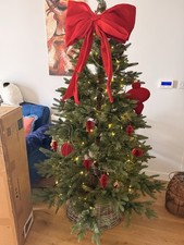 6 Feet Christmas Tree From Next Including Lights, Decorations And Tree Skirt