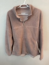 Pink Quarter Zip Sweatshirt Size XL