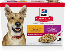 Adult 1-6 Wet Dog Food Variety Pack, Chicken & Beef, 13 Oz. Cans, 12-Pack 7.28 per gallon