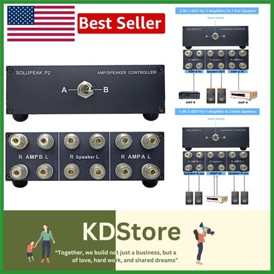 Compact P2 Amp Switcher with Plug & Play Design - Effortless Audio Control