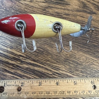 サウスベンド、ニップアイディーティ Southbend Nip-I-Diddee All Original Wood Tack Eye Vintage Fishing