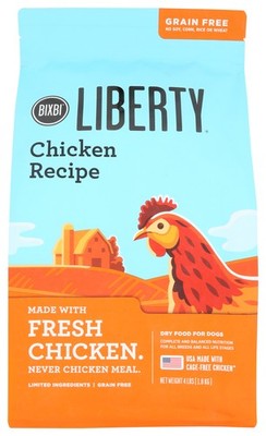 Bixbi Liberty Fresh Chicken Recipe Dog Food 4 Lb Grain Free Tea