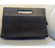 Carolina herrera black clutch bag / purse New