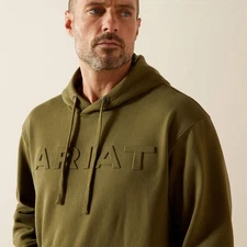 Ariat MEN'S Embossed Logo Hoodie    62501
