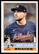 Matt Olson 2025 Topps Heritage #102 Braves MLB READ FREE SHIPPING AutographDen