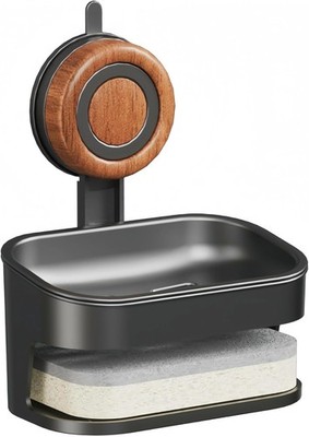 Non-Slip Vacuum Lock Suction Cup Soap Dish for Shower Detachable Easy Clean